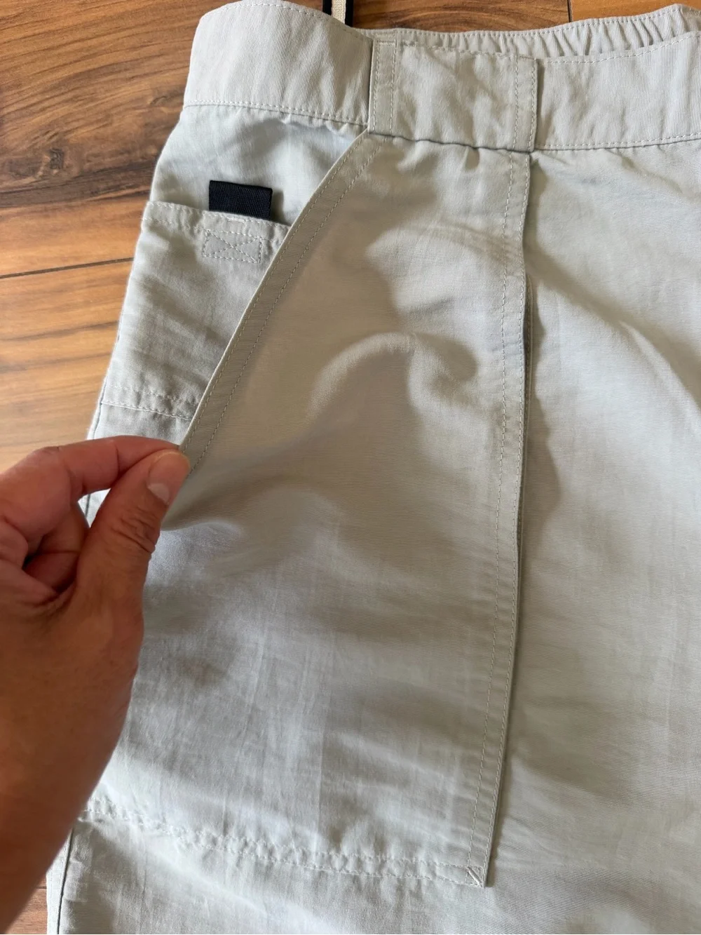 The North Face Light Gray Men’s Shorts (without leg Extensions)